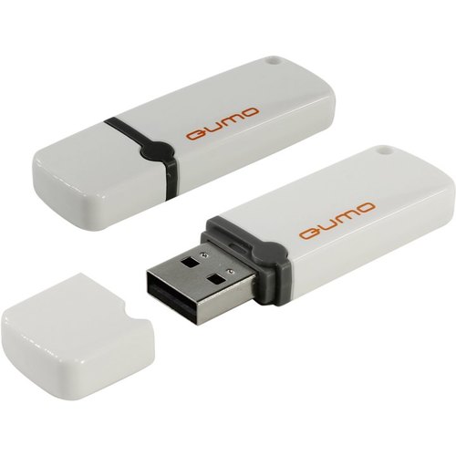 Qumo Optiva <QM64GUD-OP2-White> USB2.0  Flash  Drive 64Gb (RTL)
