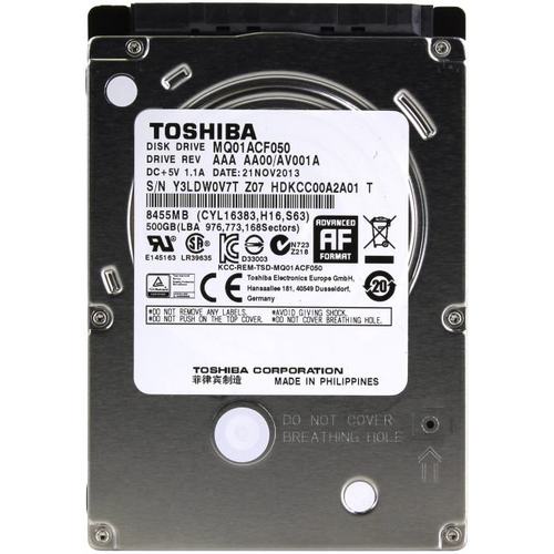 HDD 500 Gb SATA 6Gb/s Toshiba <MQ01ACF050> 2.5" 7278rpm 16Mb