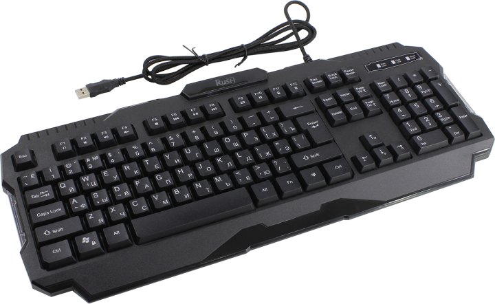 Клавиатура Smartbuy <SBK-308G-K> <USB>  104КЛ,  подсветка  клавиш
