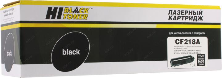 Тонер-картридж Hi-Black (HB-CF218A) для HP LJ Pro M104/MFP M132, 1,4K (с чипом)
