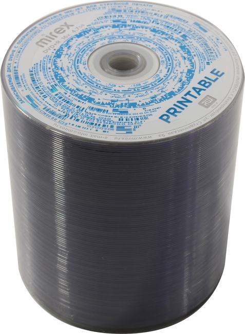 DVD+R Disc Mirex   4.7Gb  16x  <уп. 100 шт>  (technology),  printable  <209768>