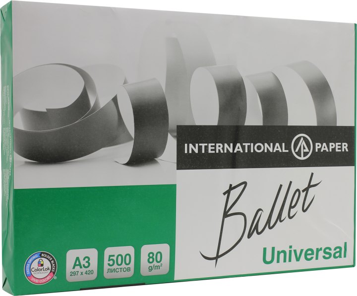 Ballet  Universal  A3 бумага (500  листов,  80 г/м2) Россия