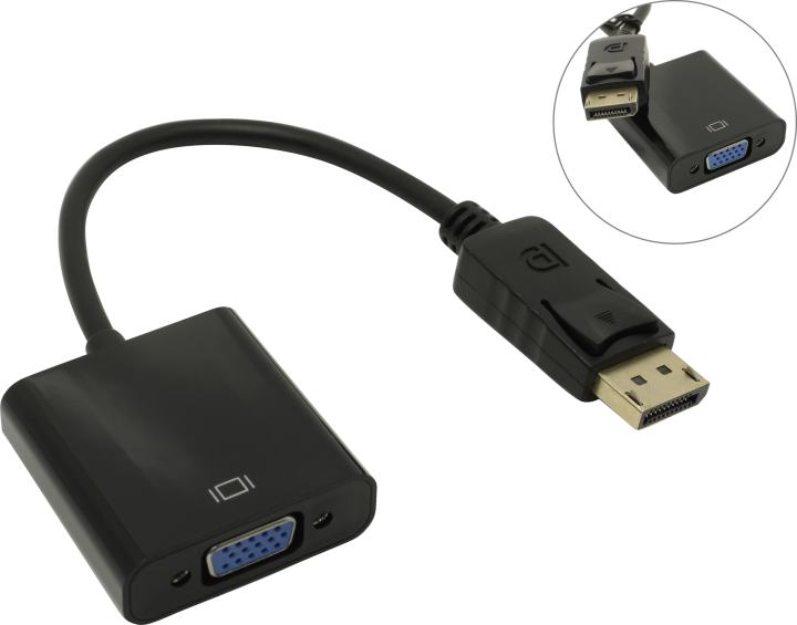 KS-is <KS-454> Кабель-адаптер DisplayPort  (M)--> VGA(15F)