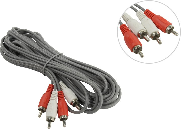 Smartbuy <KA-225> Кабель  2RCA-M -->  2RCA-M  5м