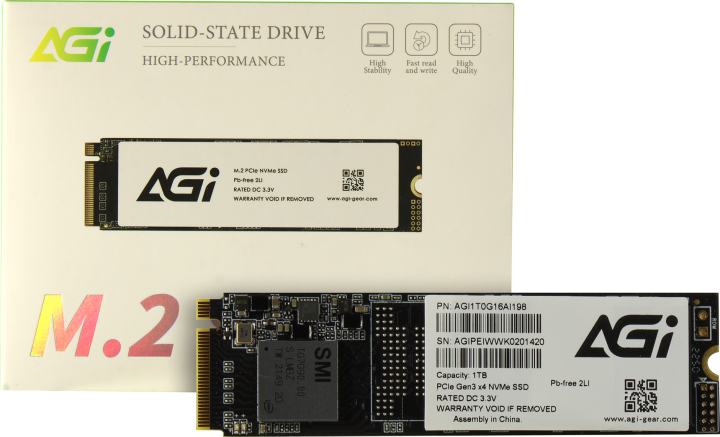 SSD 1 Tb M.2 2280  M  AGI  <AGI1T0G16AI198>