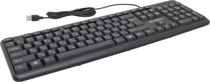 Клавиатура SVEN  KB-S230  Black <USB> 104КЛ