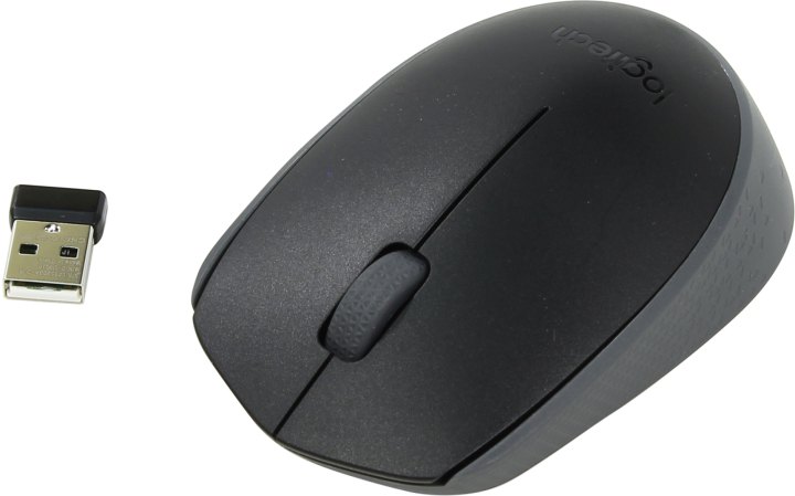 Logitech M171 Wireless Black Mouse  <910-004424/910-004643> (RTL)  USB  3btn+Roll