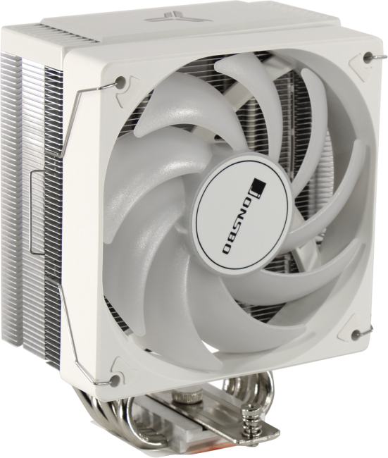 JONSBO <CR-1000 EVO Color Wh> Cooler (4пин,  115X/1200/1700/AM4/AM5,  22-32дБ, 600-1500об/мин, Al+те