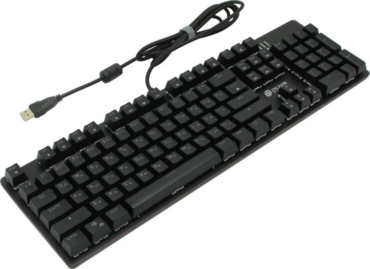 Клавиатура OKLICK 990G2 Black <USB>  104КЛ, подсветка  клавиш  <1875240>