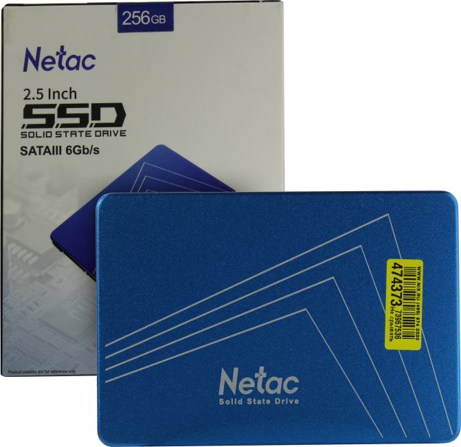 SSD 256 Gb SATA 6Gb/s  Netac N600S  <NT01N600S-256G-S3X>  2.5"