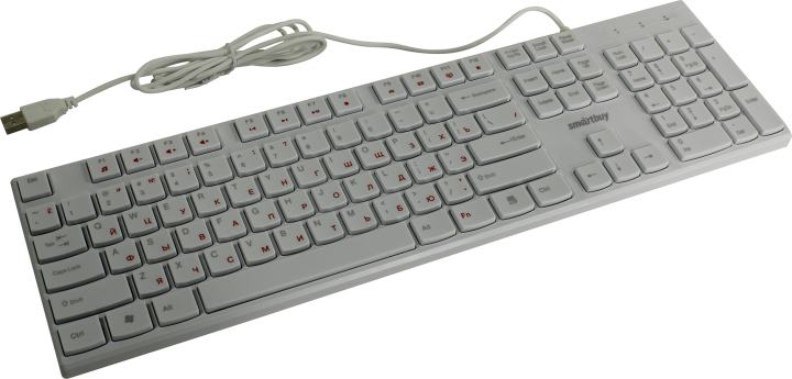 Клавиатура  Smartbuy <SBK-238U-W>  <USB>  104КЛ