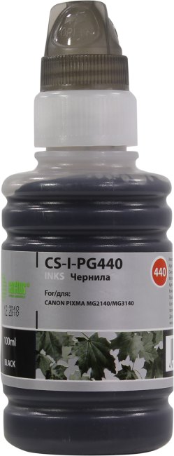 Чернила Cactus CS-I-PG440 Black для Canon Pixma  MG2140/MG3140 (100мл)