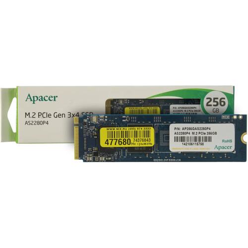 SSD 256 Gb M.2 2280 M  Apacer  AS2280P4  <AP256GAS2280P4-1>