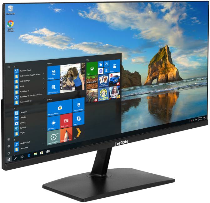 23.8" ЖК монитор ExeGate ProSmart EH2400 (LCD,  1920x1080,  D-Sub, HDMI) <EX300419RUS>