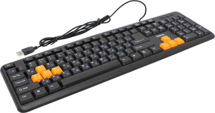 Клавиатура Dialog KS-020U <Black&Orange>  <USB> 104КЛ