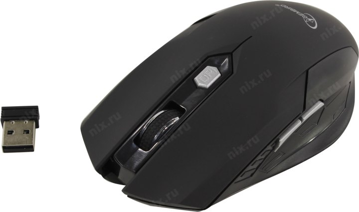 Gembird Wireless Optical Mouse  <MUSW-240>  (RTL) USB 6btn+Roll