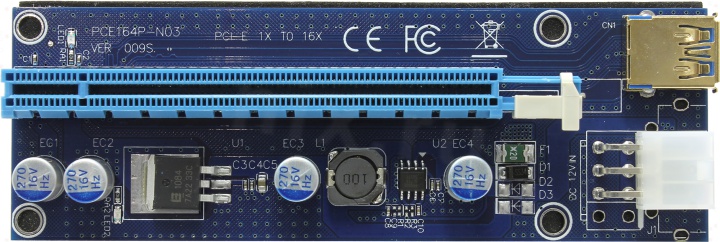 Переходник <PCE164P-N03 Ver009S> Адаптер PCI-Ex1 M --> PCI-Ex16 F