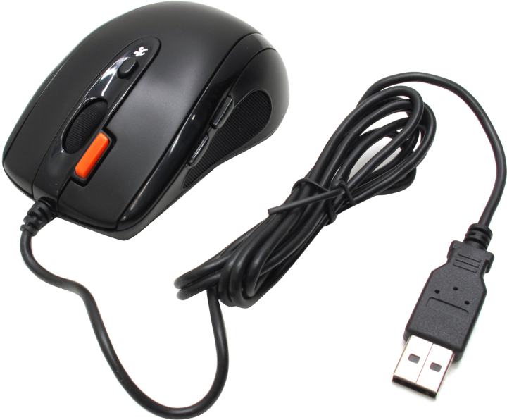 A4Tech V-Track Mouse <N-70FX-1 Black> (RTL)  USB  7btn+Roll,  уменьшенная