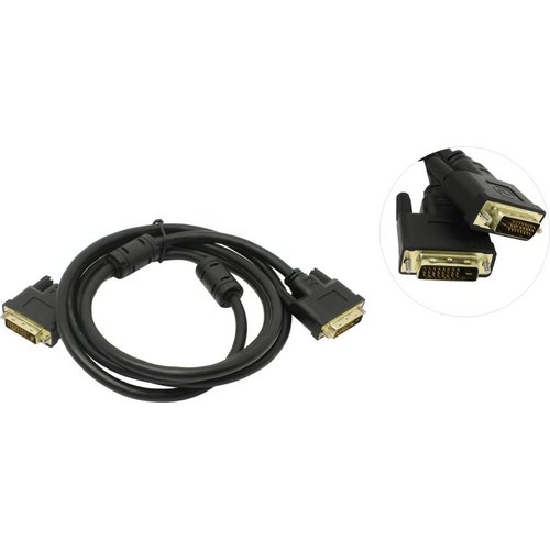 TV-COM <DCG150V-1.8м> Кабель DVI-D to DVI-D  (25M  -25M)  1.8м 2 фильтра