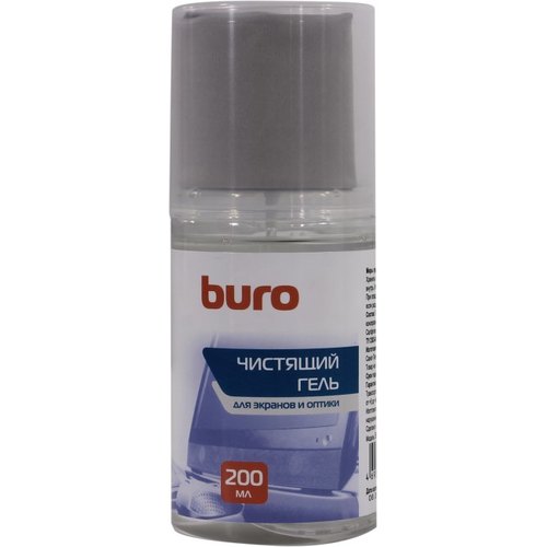 Buro <BU-Gscreen> Очиститель для экранов и оптики (гель 200мл  + салфетка  из  микрофибры)