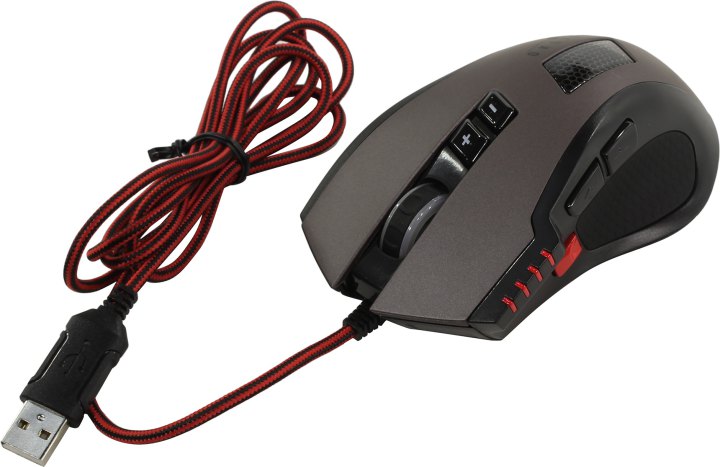 OKLICK Gaming Mouse <805G V2> <Black&Gray> (RTL)  USB  8btn+Roll  <393122>