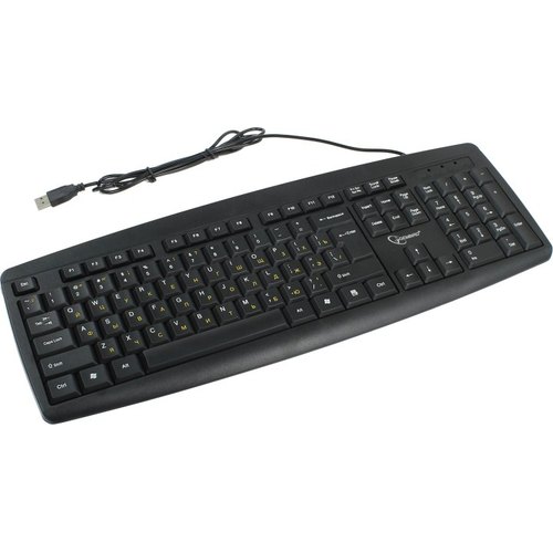 Клавиатура Gembird  KB-8351U-BL Black  <USB>  104КЛ