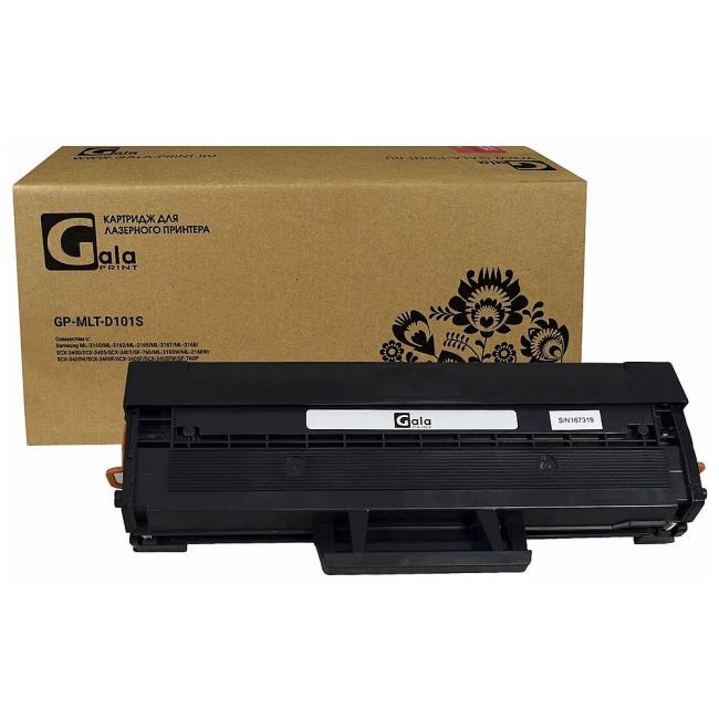 Картридж GP-MLT-D101S для принтеров Samsung ML-2160/ML-2162/ML-2165/ML-2167/ML-2168/SCX-3400/SCX-340