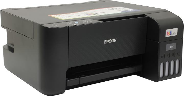 МФУ Epson EcoTank L3210 (A4, струйное МФУ, 33стр/мин,  5760x1440dpi,  4 краски, USB2.0)