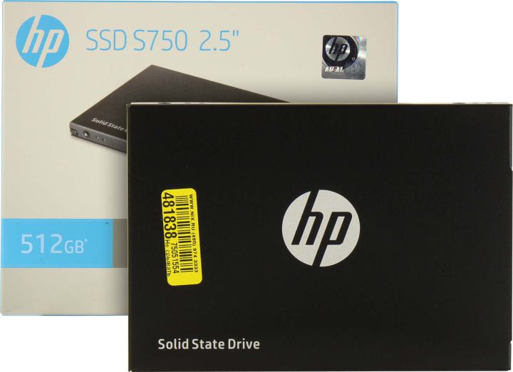 SSD 512 Gb SATA 6Gb/s HP S750  <16L53AA>  2.5" 3D TLC