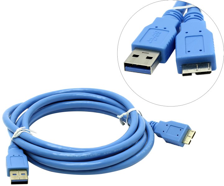 5bites <UC3002-018> Кабель USB 3.0  A-->USB 3.0  Micro-B  1.8м