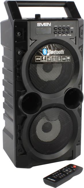 Колонка SVEN PS-440 Black (20W, FM, Bluetooth,  USB,  microSD,  Li-Ion)