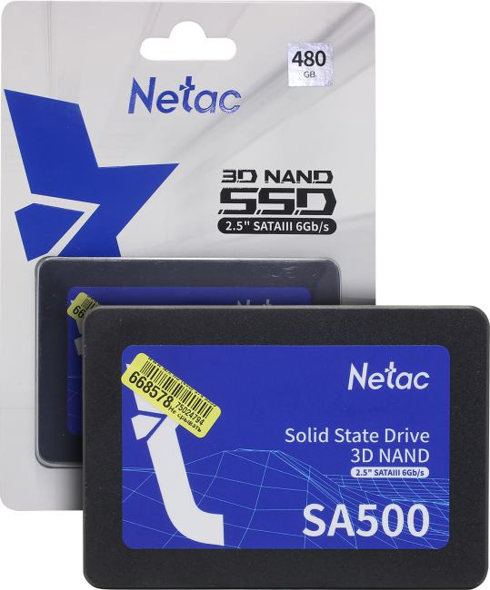 SSD 480 Gb SATA 6Gb/s  Netac  SA500 <NT01SA500-480-S3X> 2.5"