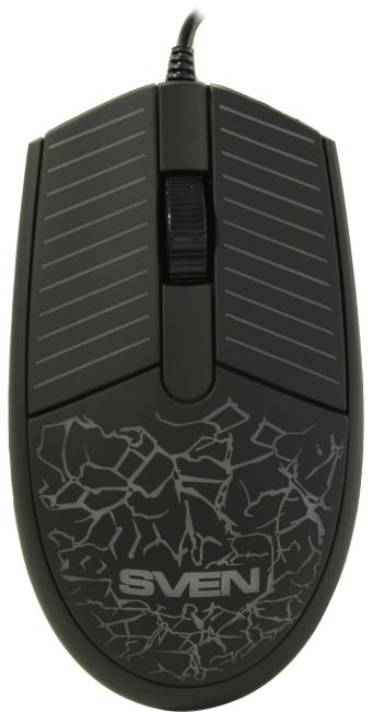 SVEN Mouse <RX-70 Black> (RTL)  USB 3btn+Roll