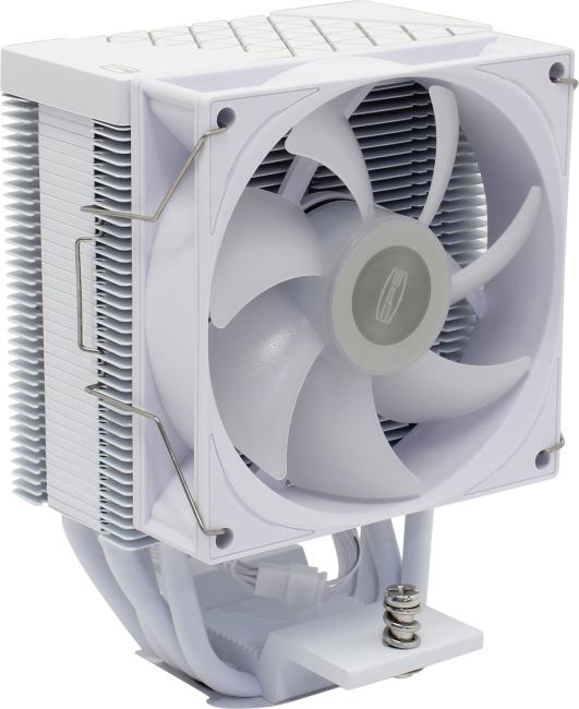 PCCooler R400 ARGB WH (4пин, 115x/1200/1700/18xx/AM4/AM5,  18-30дБ,  800-2200 об/мин, Al+тепл.трубки