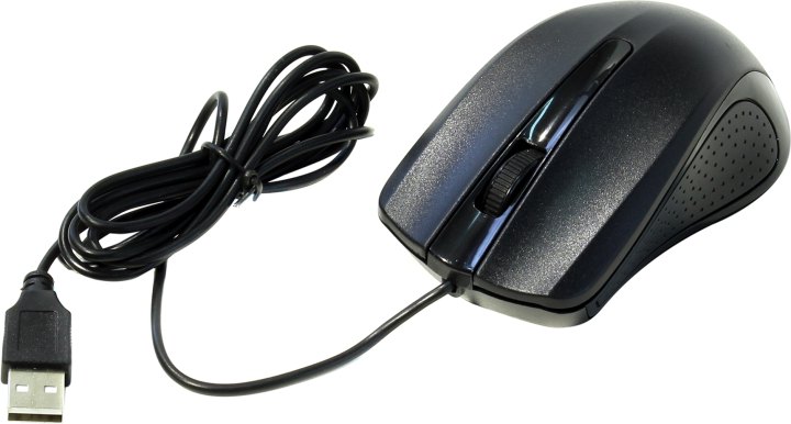 OKLICK Optical Mouse <225M> <Black>  (RTL)  USB 3btn+Roll <997791>