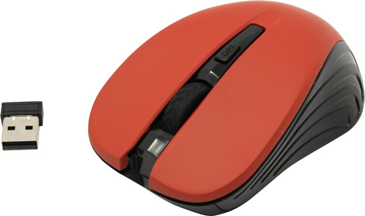 SmartBuy One Wireless Optical Mouse <SBM-340AG-M>  (RTL) USB  4btn+Roll,  беспроводная