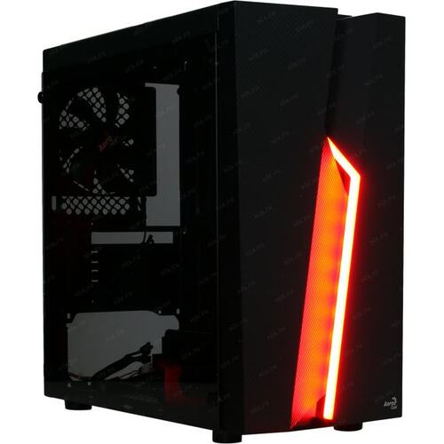 Minitower Aerocool BOLT Mini <Bolt-Mini-G-BK-v1 Black> MicroATX без  БП,  с  окном