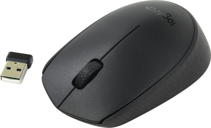 Logitech Optical Mouse B170 Black  <910-004798/910-004659>  (OEM) USB 3btn+Roll