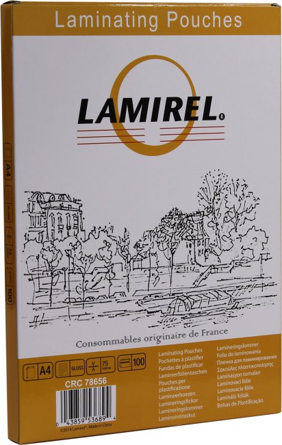 Lamirel <78656> пакеты для ламинирования (A4, 75мкм,  уп.  100  шт)