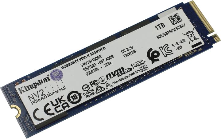 Накопитель SSD 1 Tb M.2 2280 M  Kingston  NV2  <SNV2S/1000G>