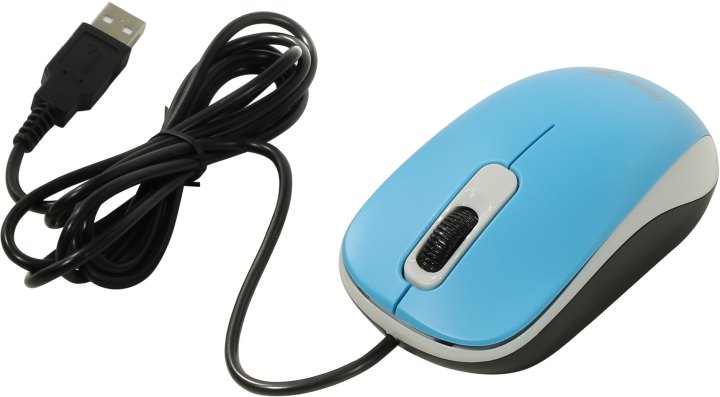 Genius Optical Mouse DX-110 <Blue> (RTL) USB  3btn+Roll (31010116103/31010009402)