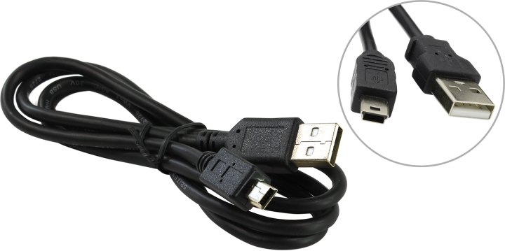 5bites <UC5007-010(C)> Кабель USB 2.0 AM-->mini-B  5P 1м