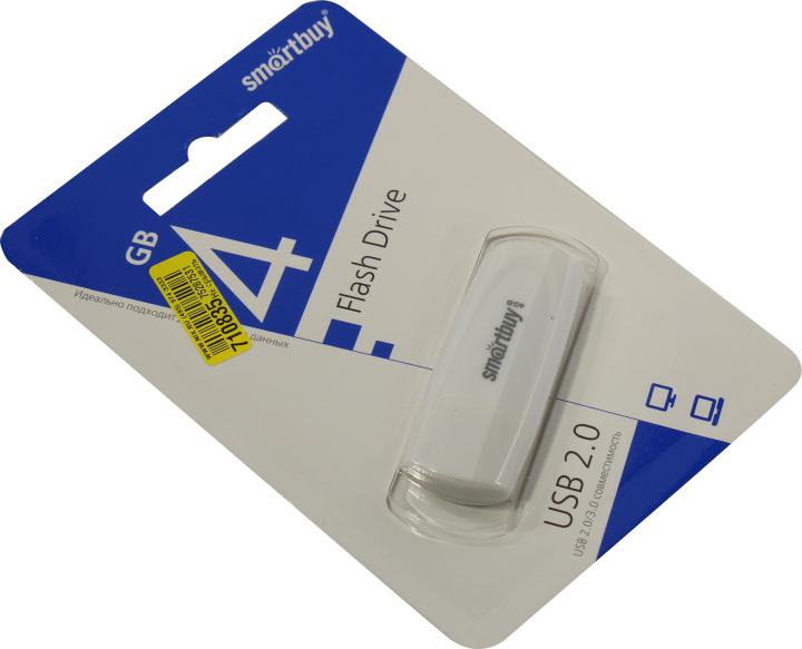 SmartBuy Scout <SB004GB2SCW> USB2.0 Flash Drive  4Gb (RTL)