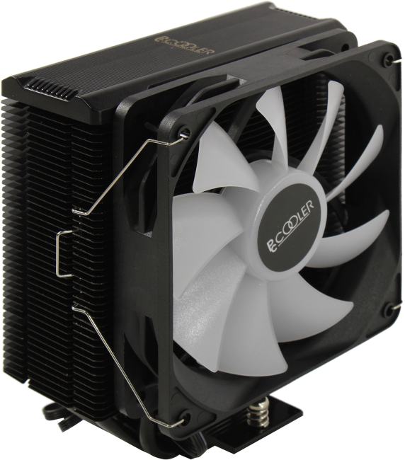 PCCooler Paladin EX400S (4пин, 1700/1200/115x/AM4/AM5, 28.6дБ,  400-1800  об/мин,  Al+тепл.трубки)