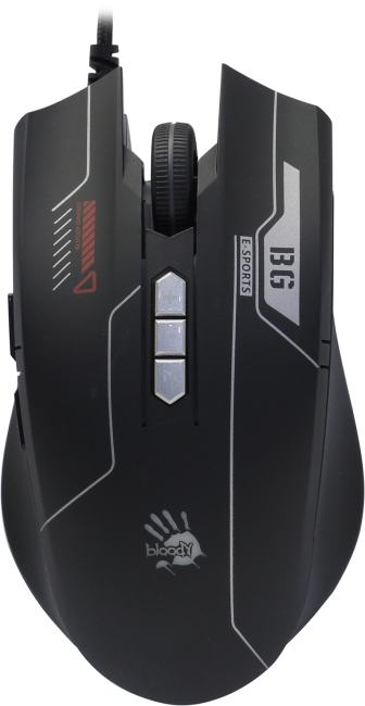 Bloody Gaming Mouse <ES7 Esports Black> (RTL)  USB 8btn+Roll