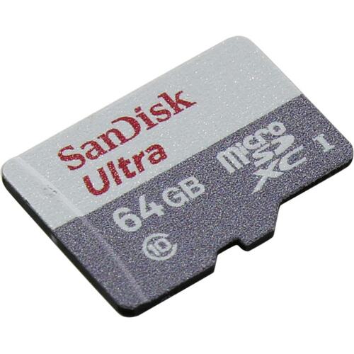 Карта памяти SanDisk Ultra <SDSQUNR-064G-GN3MN> microSDXC Memory Card 64Gb  UHS-I U1