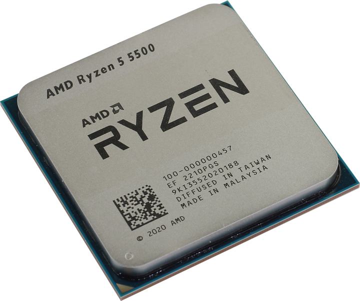 CPU AMD Ryzen 5 5500     (100-000000457)  3.6  GHz/6core/3+16Mb/ Socket AM4