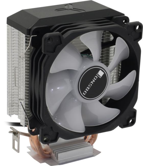 JONSBO <CR-1200E/1700> Cooler  (3пин,  775/115X/1200/1700/AM4, 26.5дБ,2000об/мин, Al+тепл.труб)