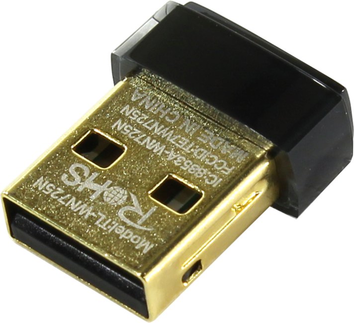 TP-LINK <TL-WN725N> Wireless N USB  Nano Adapter  (802.11b/g/n,  150Mbps)