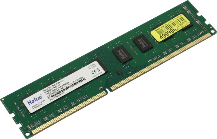 Модуль памяти Netac Basic <NTBSD3P16SP-04> DDR3  DIMM  4Gb  <PC3-12800>